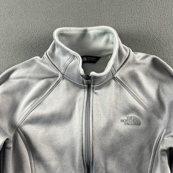 The North Face Jacket Womens Large Gray Agave Full Zip Pockets Outdoor Hiking - Picture 2 of 11